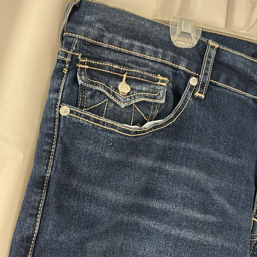 NWT True Religion sz36x33.5 Billy Relaxed Bootcut Fit in Dark Hibernation Wash - Picture 4 of 9